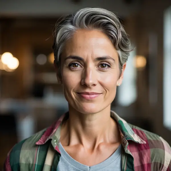 Content creator working on WordPress